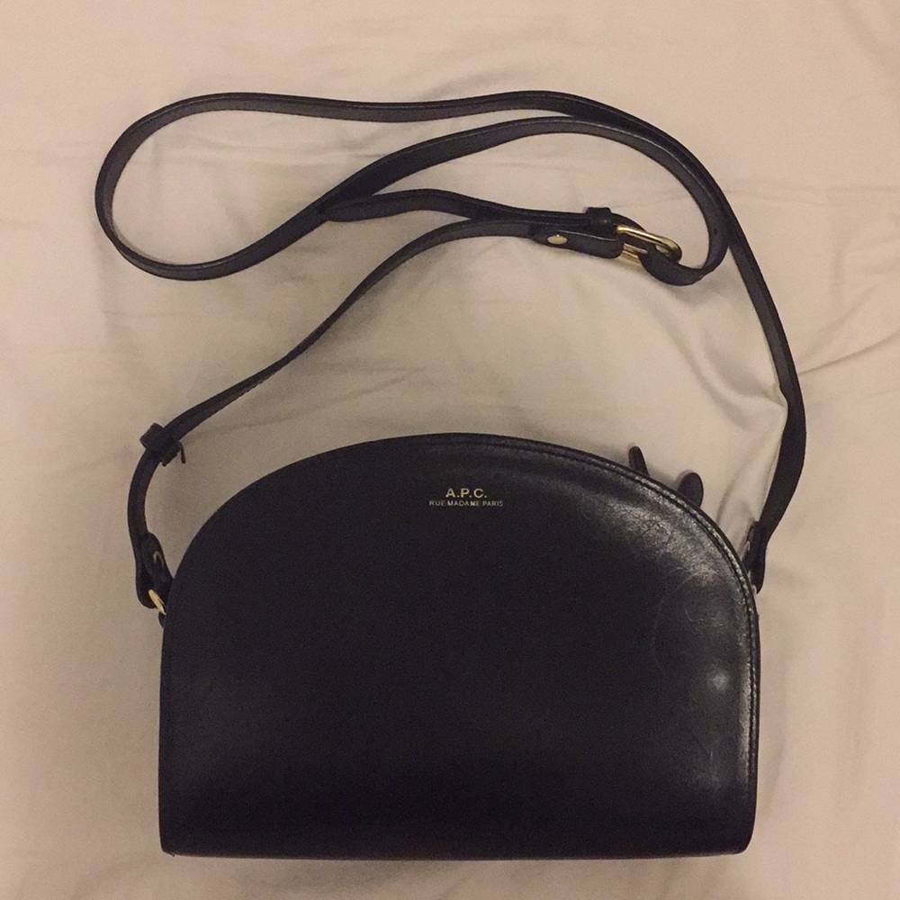 Black APC Half Moon Bag